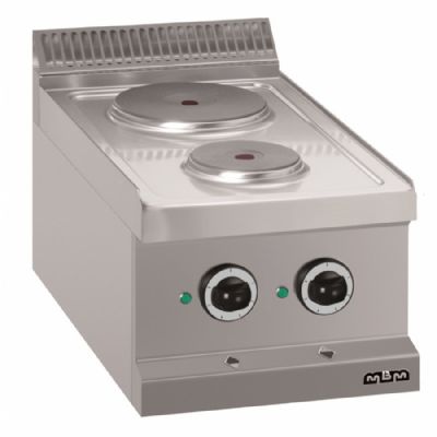 Cuisinière électrique à poser 2 plaques rondes - Profondeur 700mm Cuisinière électrique à poser 2 plaques rondes - Profondeur 700mm