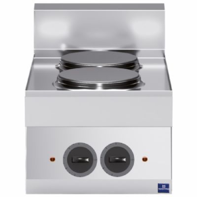 Plaque de cuisson électrique triphasée 2 foyers puissance 5,2 kW - 650 x 400 x 300 mm Plaque de cuisson électrique triphasée 2 foyers puissance 5,2 kW - 650 x 400 x 300 mm