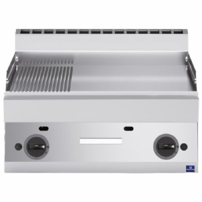 Plancha gaz de table surface rainurée 1/3 et lisse 2/3 avec 11,4 kW Plancha gaz de table surface rainurée 1/3 et lisse 2/3 avec 11,4 kW