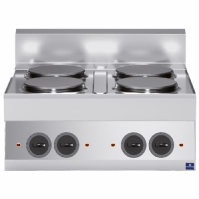 Plan de cuisson électrique à poser 4 foyers triphasé puissance 10,4 kW Plan de cuisson électrique à poser 4 foyers triphasé puissance 10,4 kW