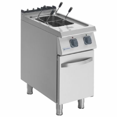 Cuiseur à pâtes électrique sur soubassement fermé - avec cuve 18 L et puissance 9 kW triphasée Cuiseur à pâtes électrique sur soubassement fermé - avec cuve 18 L et puissance 9 kW triphasée