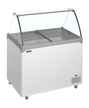 Vitrine à froid statique spéciale bacs à glace – plage de température -24 à -14°C Vitrine à froid statique spéciale bacs à glace – plage de température -24 à -14°C