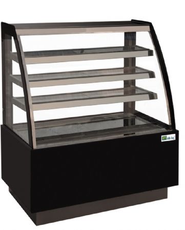 Armoire pâtisseries noire façade bombée 3 niveaux température +2/+8°C - 521L Armoire pâtisseries noire façade bombée 3 niveaux température +2/+8°C - 521L