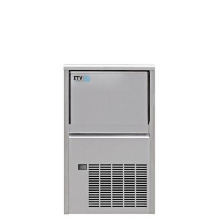 Machine à glaçons à injection refroidissement air 23 kg/24 h glaçon plein avec réserve intégrée Machine à glaçons à injection refroidissement air 23 kg/24 h glaçon plein avec réserve intégrée