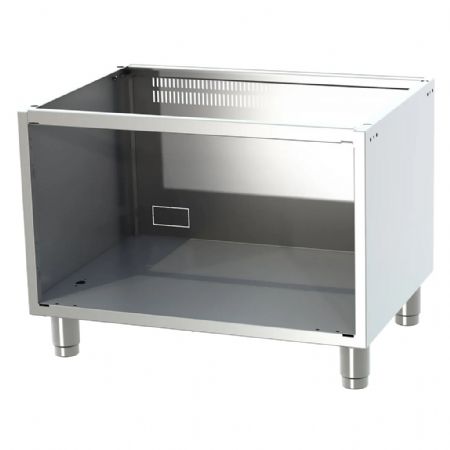 Soubassement fermé en inox pour aménagement cuisine professionnelle Soubassement fermé en inox pour aménagement cuisine professionnelle