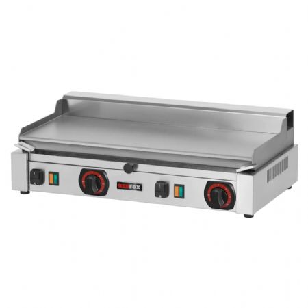 Plaque à snacker électrique de comptoir en inox surface lisse TOP monophasé Plaque à snacker électrique de comptoir en inox surface lisse TOP monophasé