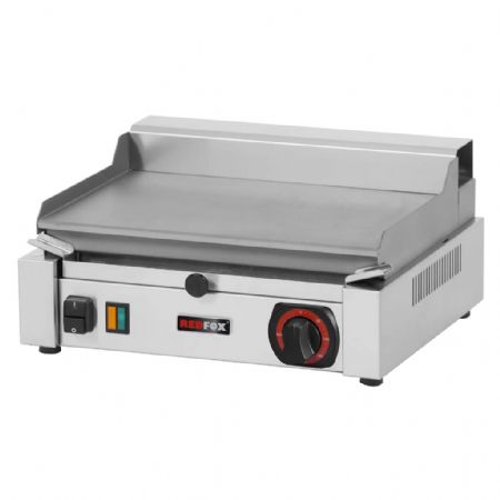 Plaque à snacker électrique de comptoir en acier inox lisse TOP monophasé Plaque à snacker électrique de comptoir en acier inox lisse TOP monophasé