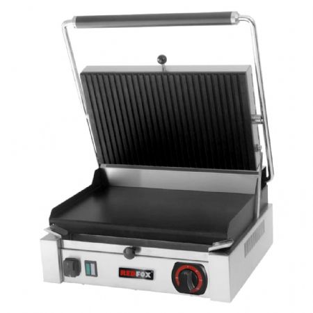 Gril de contact électrique en inox revêtement téflon monophasé plaque lisse Gril de contact électrique en inox revêtement téflon monophasé plaque lisse