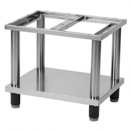 Soubassement en inox à structure ajourée dépourvu de porte Soubassement en inox à structure ajourée dépourvu de porte