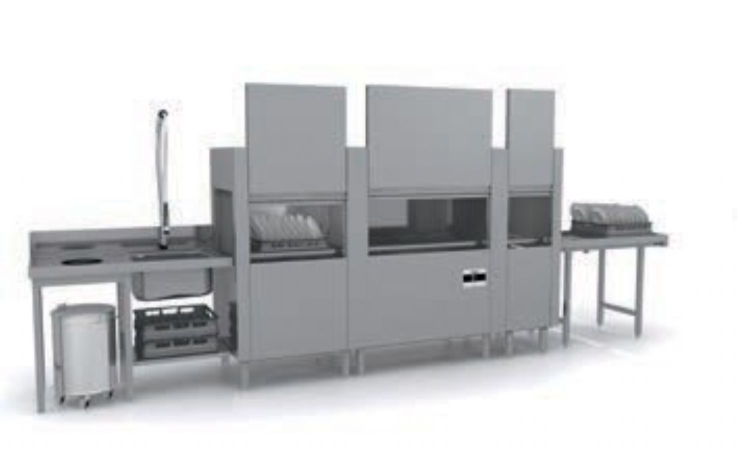 Lave-vaisselle à avancement automatique - cycle prélavage lavage triple rinçage dimensions 2519x770x1615 Lave-vaisselle à avancement automatique - cycle prélavage lavage triple rinçage dimensions 2519x770x1615