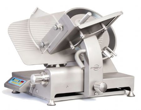 Trancheurs à pignons semi-automatique pour jambon en Inox - lame 350mm Trancheurs à pignons semi-automatique pour jambon en Inox - lame 350mm