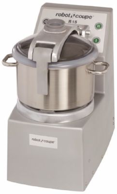 Cutter professionnel de table avec fonction R vac et cuve inox 15L - 1500-3000 trs/min Cutter professionnel de table avec fonction R vac et cuve inox 15L - 1500-3000 trs/min