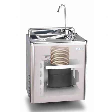 Fontaine à eau froide murale inox 1 sortie d'eau - 55L/h Fontaine à eau froide murale inox 1 sortie d'eau - 55L/h