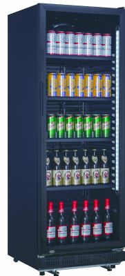 Vitrine à boissons positive avec refrigération assistée 1 porte vitrée 0/ +10°C - 360L Vitrine à boissons positive avec refrigération assistée 1 porte vitrée 0/ +10°C - 360L