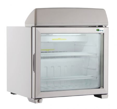 Armoire réfrigérée négative blanche petit volume avec affichage lumineux 1 porte vitrée -13 / -22°C - 49L Armoire réfrigérée négative blanche petit volume avec affichage lumineux 1 porte vitrée -13 / -22°C - 49L