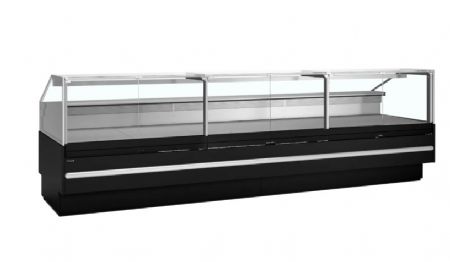 Comptoir de traiteur positif 3M1 avec vitre droite - 3798x1120x1190mm Comptoir de traiteur positif 3M1 avec vitre droite - 3798x1120x1190mm