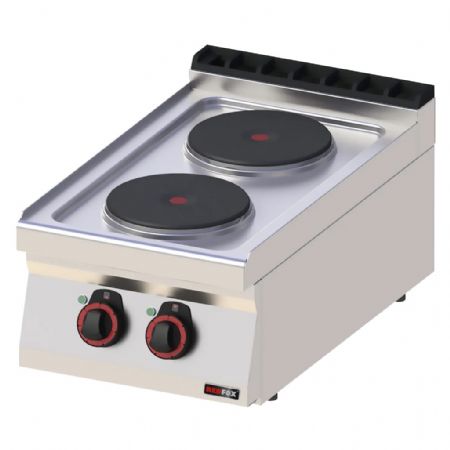 Fourneau électrique 2 plaques de cuisson indépendant alimentation triphasé Fourneau électrique 2 plaques de cuisson indépendant alimentation triphasé