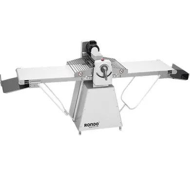Laminoir professionnel en inox avec tables relevables d'une longueur de 3320 mm Laminoir professionnel en inox avec tables relevables d'une longueur de 3320 mm