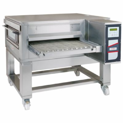 Four tunnel ventilé électrique digital sur support à roulettes 135 pizzas/h Four tunnel ventilé électrique digital sur support à roulettes 135 pizzas/h