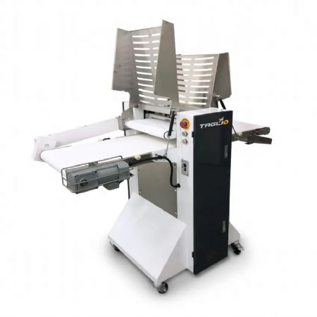 Trancheuse horizontale pour gâteaux et hamburgers 405 mm de largeur de tapis Trancheuse horizontale pour gâteaux et hamburgers 405 mm de largeur de tapis