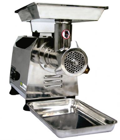 Hachoir à viande inox de comptoir monophasé - avec débit 80 kg Hachoir à viande inox de comptoir monophasé - avec débit 80 kg