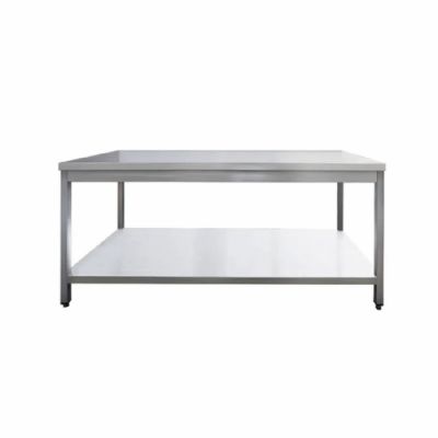 Table de travail inox avec étagère inférieure - 700x600x850mm Table de travail inox avec étagère inférieure - 700x600x850mm