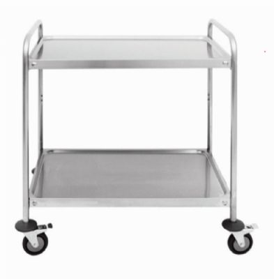 Chariot de service inox 2 niveaux - 1000x600x940mm Chariot de service inox 2 niveaux - 1000x600x940mm