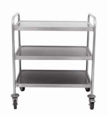 Chariot de service inox 3 niveaux - 1000x500x940mm Chariot de service inox 3 niveaux - 1000x500x940mm