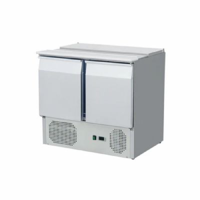 Saladette réfrigérée 2 portes positive avec capot - 240 l Saladette réfrigérée 2 portes positive avec capot - 240 l