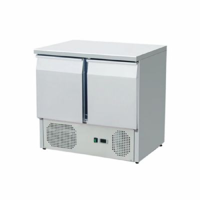 Table de travail réfrigérée 2 portes positive +2/ +8°C - 240 l Table de travail réfrigérée 2 portes positive +2/ +8°C - 240 l