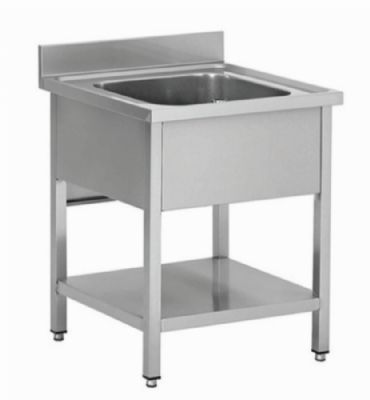 Plonge inox 1 bac - 1200x700x850+100mm Plonge inox 1 bac - 1200x700x850+100mm