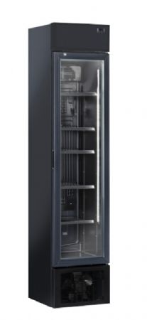 Armoire à boissons positive noire 1 porte vitrée 0 / +7 °C - 180L Armoire à boissons positive noire 1 porte vitrée 0 / +7 °C - 180L