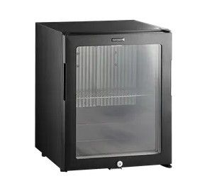 Réfrigérateur mini-bar positif noir professionnel avec 1 porte vitrée - 402x429x500 mm Réfrigérateur mini-bar positif noir professionnel avec 1 porte vitrée - 402x429x500 mm