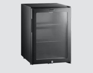 Réfrigérateur mini-bar noir positif professionnel avec 1 porte vitrée - 402x457x560 mm Réfrigérateur mini-bar noir positif professionnel avec 1 porte vitrée - 402x457x560 mm