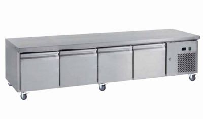 Soubassement réfrigéré positif -2/+8°c avec 4 portes gn 1/1 - 420 litres Soubassement réfrigéré positif -2/+8°c avec 4 portes gn 1/1 - 420 litres