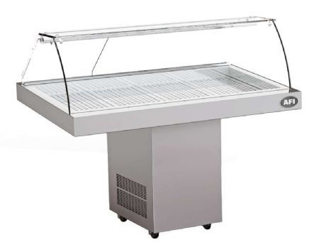 Vitrine réfrigérée poissons sur socle - largeur 1300mm Vitrine réfrigérée poissons sur socle - largeur 1300mm