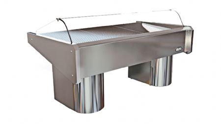 Vitrine réfrigérée poissons sur socle - largeur 2000mm Vitrine réfrigérée poissons sur socle - largeur 2000mm