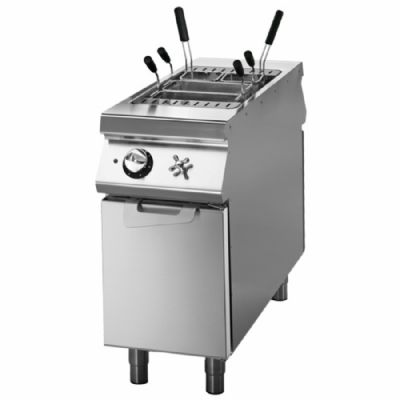 Cuiseur à pâtes électrique sur meuble avec portes 1 cuve GN 1/1 - 40 litres Cuiseur à pâtes électrique sur meuble avec portes 1 cuve GN 1/1 - 40 litres