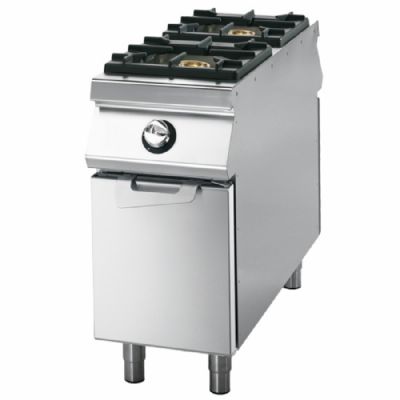 Cuisinière gaz sur coffre avec portes avec 2 foyers puissance 13 kW Cuisinière gaz sur coffre avec portes avec 2 foyers puissance 13 kW