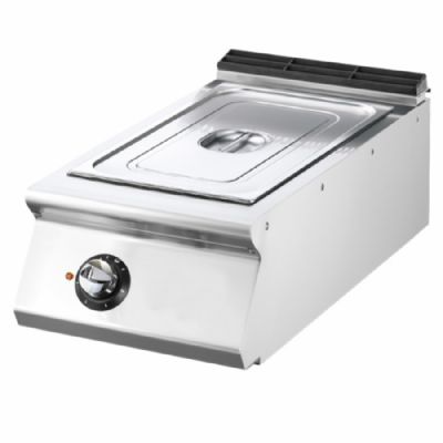 Bain-marie électrique de comptoir inox avec 1 GN 1/1 h=100 mm - 1,5 kW Bain-marie électrique de comptoir inox avec 1 GN 1/1 h=100 mm - 1,5 kW