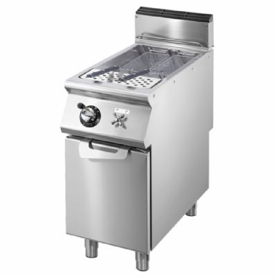 Cuiseur de pâtes gaz sur table inox avec 1 cuve 40 L puissance 9,5 kW Cuiseur de pâtes gaz sur table inox avec 1 cuve 40 L puissance 9,5 kW