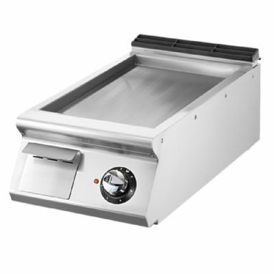 Plancha électrique à poser surface lisse chromée puissance 7,5 kW surface 335x610 mm Plancha électrique à poser surface lisse chromée puissance 7,5 kW surface 335x610 mm