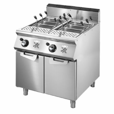Cuiseur de pâtes gaz 2 bacs GN 1/1 capacité 2x40 L puissance 23,6 kW Cuiseur de pâtes gaz 2 bacs GN 1/1 capacité 2x40 L puissance 23,6 kW