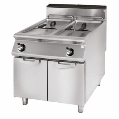 Friteuse gaz sur table 2 cuves avec volume 22+22 L - 40 kW Friteuse gaz sur table 2 cuves avec volume 22+22 L - 40 kW