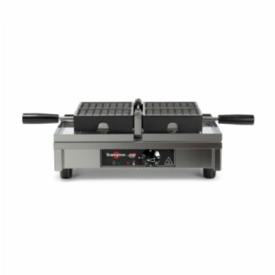 Gaufrier pro 4x7 Bruxelles monophasé avec ouverture 180° - dimensions 146x88x18 mm Gaufrier pro 4x7 Bruxelles monophasé avec ouverture 180° - dimensions 146x88x18 mm