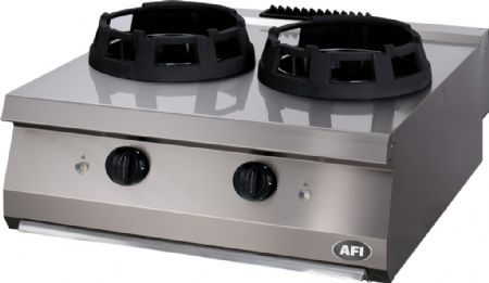 Wok à gaz 2 feux vif à poser Wok à gaz 2 feux vif à poser