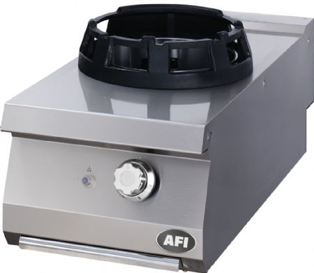 Wok gaz 1 foyer série 900 à poser - 14 kW - 400x900x280 mm Wok gaz 1 foyer série 900 à poser - 14 kW - 400x900x280 mm