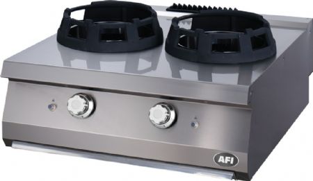 Wok gaz 2 brûleurs série 900 - 28000 W - 800x900x280 mm Wok gaz 2 brûleurs série 900 - 28000 W - 800x900x280 mm