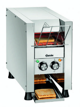 Toaster  convoyeur compact 90 tranches/heure - 235x655x395 mm