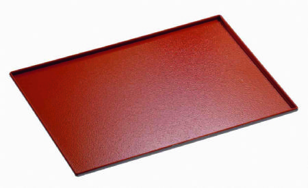 Plaque de cuisson aluminium rouge 433x333x10 mm